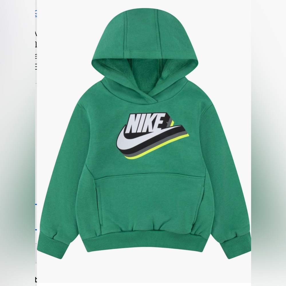 Nike Kids Graphic Green Hoodie